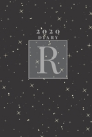 Personalised 2020 Diary Week To View Planner: Silver Letter R 2020 Diary?? Stars In The Sky ?? Year Planner For Business, Office, Home, University, College, School, Appointments, Organizer. 169628080X Book Cover