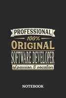 Professional Original Software Developer Notebook of Passion and Vocation: 6x9 inches - 110 graph paper, quad ruled, squared, grid paper pages - Perfect Office Job Utility - Gift, Present Idea 1696753783 Book Cover