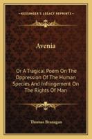 Avenia or A Tragical Poem 1014960576 Book Cover