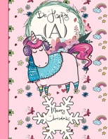 Be happy (A) merry Christmas: unicorn Notebook - Large (8.5 x 11 inches) - 110 Pages - unicorn Cover - notebook make my day good 1712071777 Book Cover