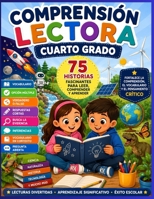 Comprensión Lectora – Cuarto Grado: 75 historias fascinantes con preguntas de comprensión, vocabulario, inferencias y pensamiento crítico | Ideal para ... Lectora por Grados) (Spanish Edition) B0HB7QVLRV Book Cover