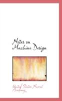 Notes on Machine Design 0469320532 Book Cover