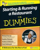 Starting and Running a Restaurant For Dummies 0470516216 Book Cover