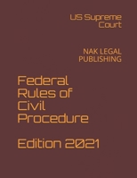 Federal Rules of Civil Procedure Edition 2021: NAK LEGAL PUBLISHING B08MNMLJDC Book Cover