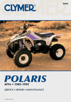 Polaris Atv Shop Manual 1985-1995, All 3-, 4- & 6-Wheel-Drive Models: Service, Repair, Maintenance 0892876689 Book Cover