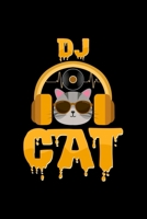 DJ Cat: 6x9 DJ | dotgrid | dot grid paper | notebook | notes 1650610394 Book Cover