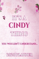Cindy: Personalised Name Planner 2020 Gift For Women & Girls 100 Pages (Pink Floral Design) 2020 Weekly Planner Monthly Planner 1694402827 Book Cover