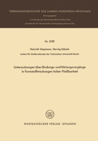 Untersuchungen über Bindungs- und Härtungsvorgänge in Formstoffmischungen hoher Fließbarkeit 3531021095 Book Cover