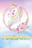 Mariann: Mariann's Unicorn Personal Custom Named Diary Planner Calendar Notebook Journal 6x9 Personalized Customized Gift For Someone Who's Surname is Mariann Or First Name Is Mariann 1692457616 Book Cover