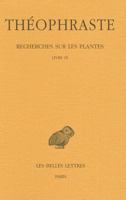 Theophraste, Recherches Sur Les Plantes: Tome V: Livre IX 2251005293 Book Cover
