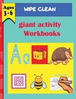 wipe clean giant activity workbook (ages 3 -6): Write-On Wipe-Off Fun to Learn Activity Books 1658679016 Book Cover