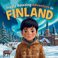 Fred's Amazing Adventure in Finland: A Fun Journey for Kids to Discover Finland's Winter Wonder, from Snowy Cities to the Northern Lights B0FSJW553B Book Cover