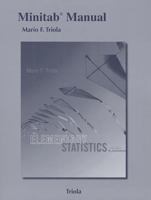 Minitab Manual for the Triola Statistics Series 0321833791 Book Cover