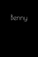Benny: Notebook / Journal / Diary - 6 x 9 inches (15,24 x 22,86 cm), 150 pages. Personalized for Benny. 1693819783 Book Cover