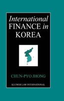 International Finance in Korea 9041188924 Book Cover