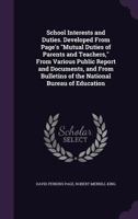 School Interests and Duties 114399177X Book Cover