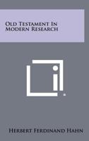 Old Testament In Modern Research 1258397757 Book Cover