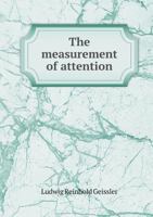 The Measurement of Attention 5518470037 Book Cover