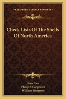 Check Lists of the Shells of North America 333738711X Book Cover