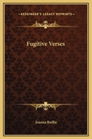 Fugitive Verses 1162664053 Book Cover