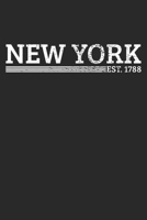 Notebook: New York Vintage Dot Grid 6x9 120 Pages 169272794X Book Cover