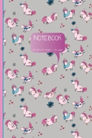 Unicorn Full Page Dot Grid  Notebook: Doodle Everyday (Funny Unicorn) 1710942525 Book Cover