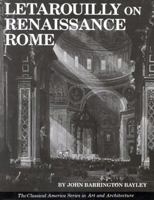 Letarouilly on Renaissance Rome 0803809506 Book Cover