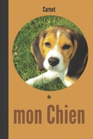 Cahier de mon chien: 110 pages | beagle chiot chien pet dog cane | suivi santé, soins médicaux, anniversaires, souvenirs (French Edition) 1709311630 Book Cover