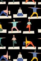 Yoga Pattern - Yoga Namaste Health Meditation Yogi 11: Graph Paper 5x5 Notebook for for Yoga Lovers 1099608945 Book Cover