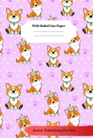 Dog Sloth Theme Wide Ruled Line Paper 1706283911 Book Cover