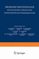 Ergebnisse Der Physiologie Biologischen Chemie Und Experimentellen Pharmakologie 3662310678 Book Cover