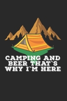 Bier Camping Notizbuch: Bier Camping Notizbuch für Liebhaber / Notizheft / Notizblock A5 (6x9in) Dotted Notebook / Punkteraster / 120 gepunktete Seiten (German Edition) 1671374991 Book Cover