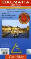 Dalmatia/Istra Geographical Gizi Map (Croatia, Montenegro, Slovenia Coast) (English and French and Italian and German and Russian Edition) 9632163141 Book Cover