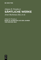 Schriften Aus Den Jahren Von 1803 Bis 1804 3110034484 Book Cover