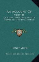 An Account of Virtue 1016153007 Book Cover