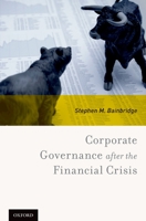Corporate Governance After the Financial Crisis 0199772428 Book Cover