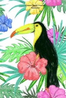 Leaves Tucan Tropical Notebook: 6 x 9 in; 15.2 x 22.9 cm 1099639026 Book Cover