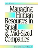 Managing Human Resources in Small & Mid-Sized Companies 0814402771 Book Cover