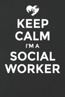 Keep Calm I'm A Social Worker Notebook: White Blank Keep Calm I'm A Social Worker Notebook / Journal Gift ( 6 x 9 - 110 blank pages ) 1712417401 Book Cover