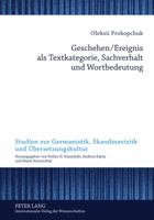 Geschehen/Ereignis ALS Textkategorie, Sachverhalt Und Wortbedeutung 3631619839 Book Cover