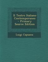 Il Teatro Italiano Contemporaneo 1019065753 Book Cover
