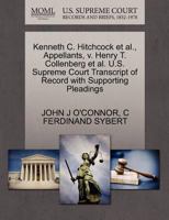 Kenneth C. Hitchcock et al., Appellants, v. Henry T. Collenberg et al. U.S. Supreme Court Transcript of Record with Supporting Pleadings 1270426214 Book Cover