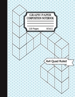 Graph paper composition notebook: Grid Paper Composition Notebook with beautiful colored cover pages-(KIDS, GIRLS, BOYS, STUDENT)- Quad Ruled(4x4) 110 Sheets (Large, 8.5 x 11) 170631275X Book Cover