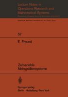 Zeitvariable Mehrgrobensysteme 3540056858 Book Cover