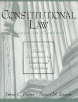 Constitutional Law: Cases in Context, Vol. I: Federal Governmental Powers and Federalism (Constitutional Law: Cases in Context) 0135687756 Book Cover