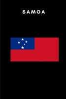 Samoa: Country Flag A5 Notebook to write in with 120 pages 1691084212 Book Cover