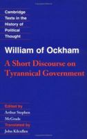 A Short Discourse on Tyrannical Government 0521358035 Book Cover