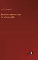 Repertorium des deutschen Verwaltungsrechtes 3386415326 Book Cover