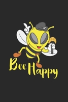 Bee Happy: Bee Happy Sketchbook Great Gift for beekeeper or any other occasion. 110 Pages 6 by 9 1671707818 Book Cover