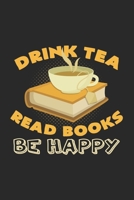Drink tea read books: 6x9 Tea dotgrid dot grid paper notebook notes 1686596022 Book Cover